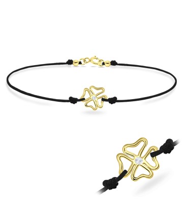 Matt Rope with Clover Leaf Anklet ANK-104-GP